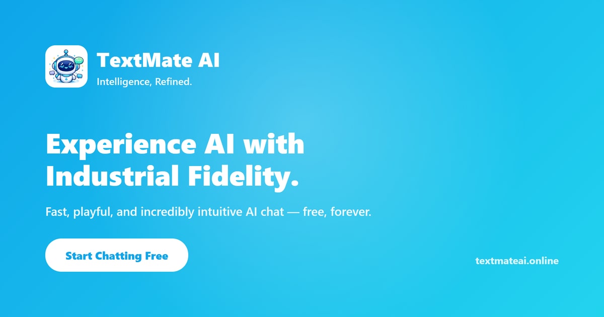     TextMate AI – Intelligence, Refined — 官网预览图